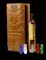 Voodoo Tiki  Tequila Private Collection_Door Open Crack_Bottle and Shotglasses