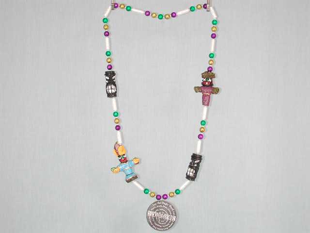 Voodoo Tiki Tequila Mardi Gras Beads